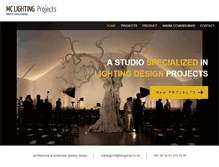 Tablet Screenshot of mclightingprojects.es